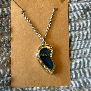 Half of best friend mood necklace